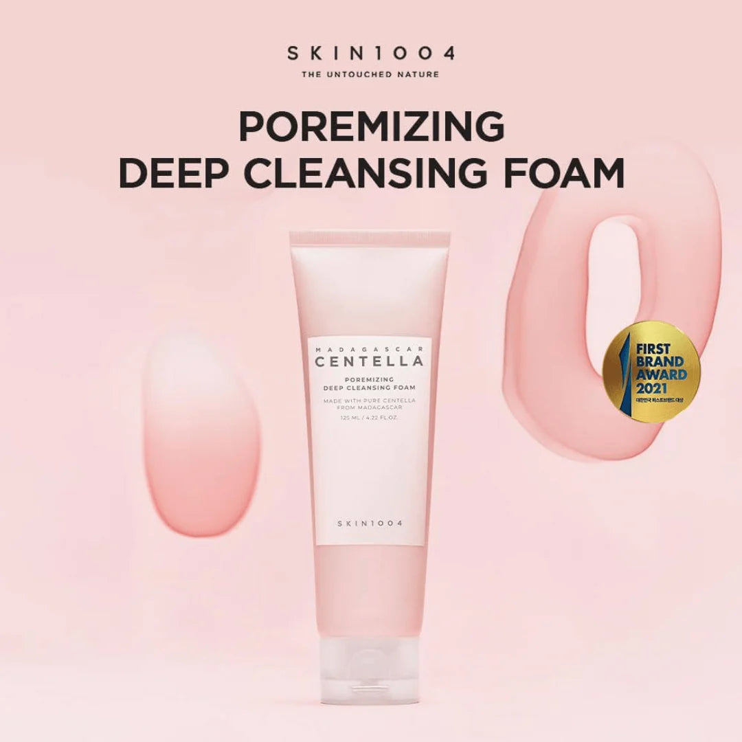 MADAGASCAR CENTELLA POREMIZING DEEP CLEANSING FOAM 125ML - SKIN1004
