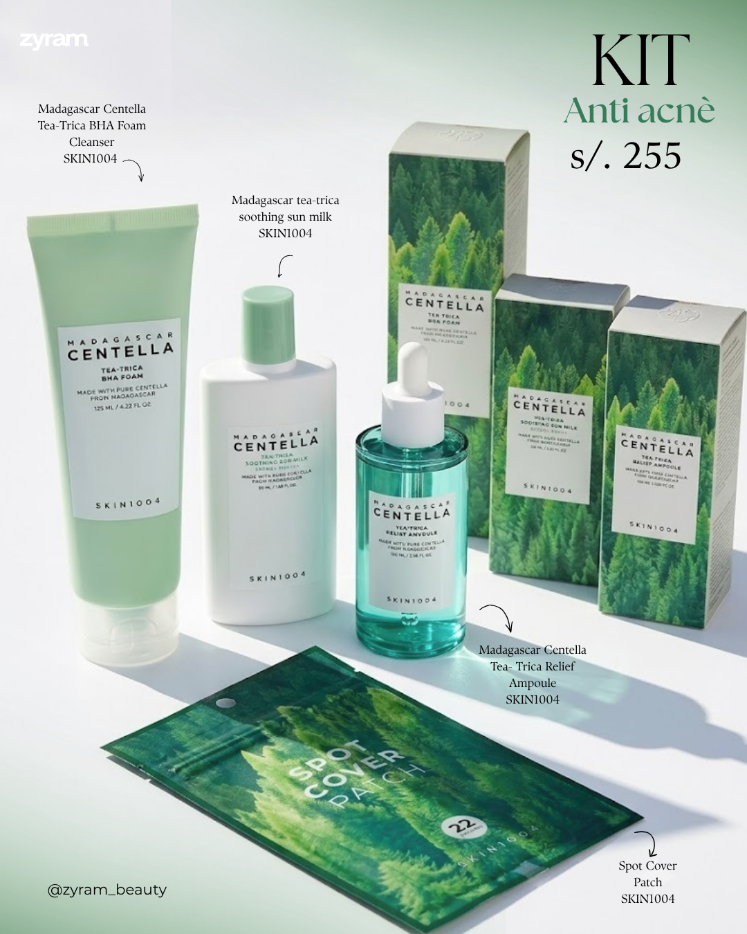 🌿 Kit Anti-Acné Madagascar Centella (SKIN1004)