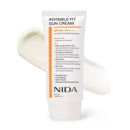 NIDA  Invisible Fit Sun Cream SPF50+ PA++++ (50ml)