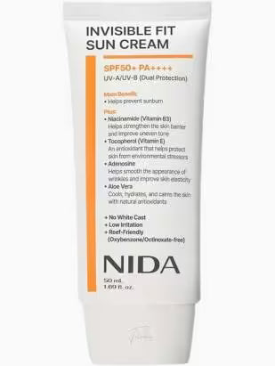 NIDA  Invisible Fit Sun Cream SPF50+ PA++++ (50ml)